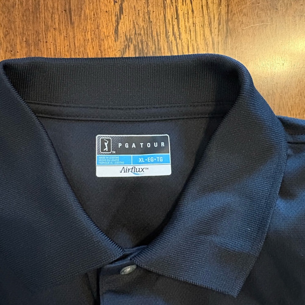 PGA Tour Men's Dark Blue Polo Shirt - Picture 2 of 2